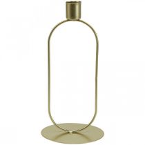 Ljusstake Oval Ljusstake Guld Ø10cm H21cm