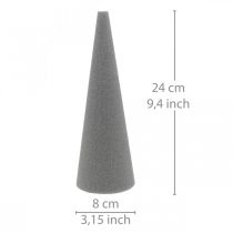 Artikel OASIS® Floral Foam Cone SEC Grey, Dry Floral Mass H24cm Ø8cm 6 st