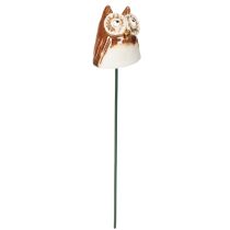 Artikel Keramisk ugglepåke dekorativ figur för växter 26 cm 2 st