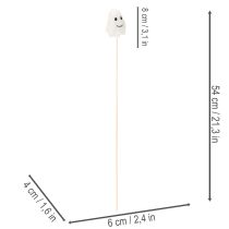 Artikel Spökfigurer på träpinnar, Halloweendekoration, 54 cm, 8 stycken