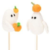 Artikel Spökfigurer på träpinnar, Halloweendekoration, 54 cm, 8 stycken