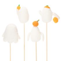 Artikel Spökfigurer på träpinnar, Halloweendekoration, 54 cm, 8 stycken