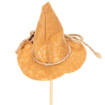 Artikel Dekorativa filt-häxhattpinnar för höstlig bordsdekoration, 28 cm, 12 stycken