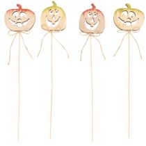 Artikel Dekorativ pumpa med ansikte Halloweendekoration, 31 cm, 12 stycken