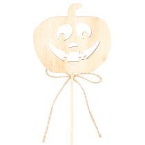 Artikel Dekorativ pumpa med ansikte Halloweendekoration, 31 cm, 12 stycken