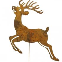 Trädgårdsplugg patina dekorativ plugg rådjursdekoration 21,5cm