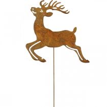 Trädgårdsplugg patina dekorativ plugg rådjursdekoration 21,5cm