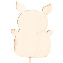 Artikel Dekorativ blomdekoration för griskulting, trä, 31 cm, 16 delar