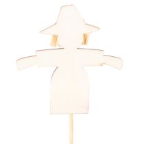 Artikel Träfågelskrämdekorationer, blandade färger, 30 cm, 12 bitar