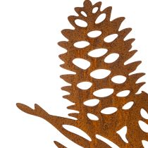Artikel Dekoration av metallkotte, kottemotiv, 96 cm
