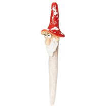 Artikel Dvärgfigur att klistra in, med långt skägg och svamphatt, dekoration, 17 cm, 2 stycken