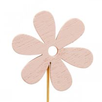 Blomplugg trä dekorativ plugg blomfärgad 6,5cm 12st