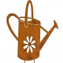 Blompropp vattenkanna, trädgårdsplugg av metall, rostdekor L39cm