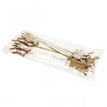 Artikel Blomplugg kanin dekorativ plugg trätråd 5,5x0,5x7cm 12st