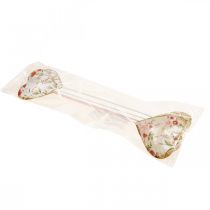 Artikel Blompropp hjärta dekorativ plugg hjärta blommor 8×1,5×8cm 4 st