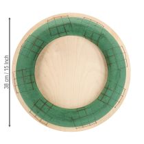 Artikel Blommig skumkrans träskiva våt blommig skum 38cm 2 stycken