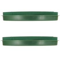 Artikel Blommig skumkrans med skål våt blommig skum Ø29cm 2 st