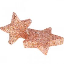 Scatter dekoration Julstjärnor scatter stars rosa Ø4/5cm 40p