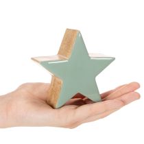 Artikel Dekorativ stjärnfigur, bordsdekoration, 10 cm, 3 delar