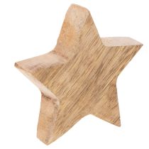 Artikel Dekorativ glänsande stjärna för bordsdekoration, 5 cm, 9 stycken