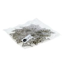 Artikel Stjärna av metall silver 6cm 20 st