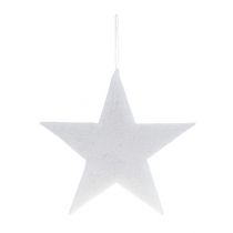 Artikel Stjärna för hängande vit 37cm L48cm 1p