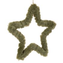 Artikel Hängande stjärna, fuskpäls, för dörrar och fönster, 30 cm, 3 stycken