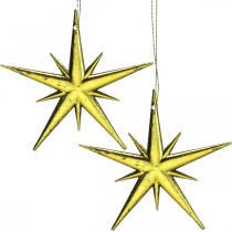 Juldekoration stjärnhänge Gyllene B11,5cm 16st
