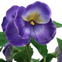 Konstgjord pensé violett konstgjord blomma ängsblomma 30cm