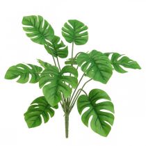 Bukett Monstera konstgjord bindande grön konstgjord växt 42cm