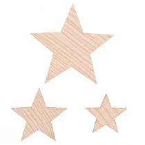 Artikel Strödekoration Julstjärnor naturbrun Ø3–5,5cm 48 st