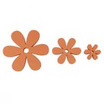 Artikel Strö dekoration trä blommor blommar orange sommar Ø2–6cm 20st