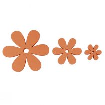 Artikel Strö dekoration trä blommor blommar orange sommar Ø2–6cm 20 st