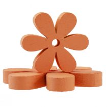 Artikel Strö dekoration trä blommor blommar orange sommar Ø2–6cm 20 st