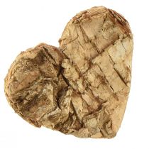 Artikel Scatter dekoration trähjärta trähjärtan bark björk 4cm 60st
