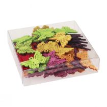 Artikel Strödekoration fjäril träbordsdekoration fjäder 4×3cm 72 st