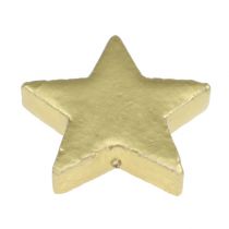 Spridda stjärnor blandar 4-5 cm guldmatt 72st