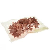 Artikel Strödekoration Julstjärnor spridda stjärnor rosa Ø4/5cm 40 st