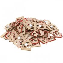 Artikel Strödekoration Jul Juldekoration hus 4,5×5cm 72 st