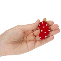 Artikel Prickiga strumpor, julbordsdekoration, 6 cm, 8 stycken