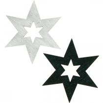 Artikel Trästjärnor Dekoration Scatter Dekoration Jul Svart H4cm 72 st