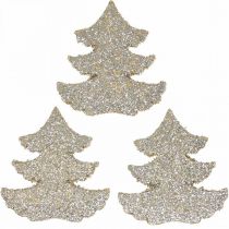 Artikel Strödekoration Julgran guldglitter 4cm 72 st