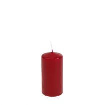 Artikel Blockljus röda ljus H100mm Ø50mm gammalröd 12st