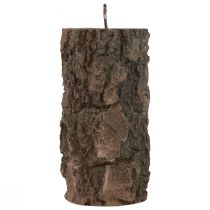 Pelarljus trädstam dekorativ ljus brun 130/65mm 1st