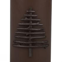 Artikel Julljusljus Jul mörkbrunt 150/70mm