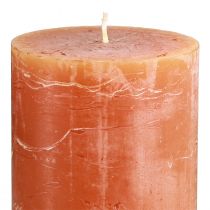 Artikel Mörkorange solnedgångsljus 85x120mm, 2 stycken, genomfärgade, dekoration och mysighet