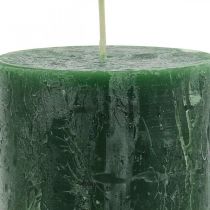 Artikel Enfärgade ljus gröna Rustik Safe Candle 80×110mm 4 st