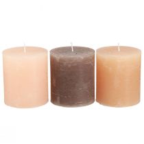 Artikel Pelarljus enfärgade 3 färger brun 70×80mm 12 st