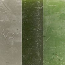 Artikel Pelarljus enfärgade 3 färger grönt 70×120mm 12 st
