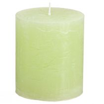 Artikel Pelarljus enfärgade ljus limegröna 70×80mm 4 st
